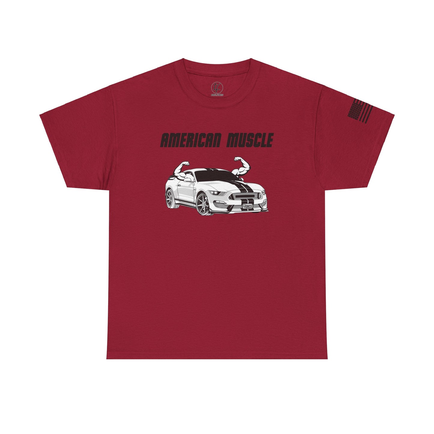 'American Muscle' Classic T-Shirt + Sleeve Print